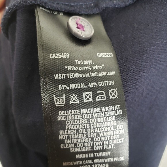 Ted Baker London Mens Short Sleeve Chest Pocket Polo Shirt Size 4 - Picture 6 of 7